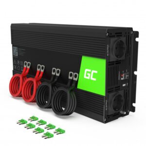 Įtampos keitiklis iš 12V į 220V 3000 6000W Green Cell